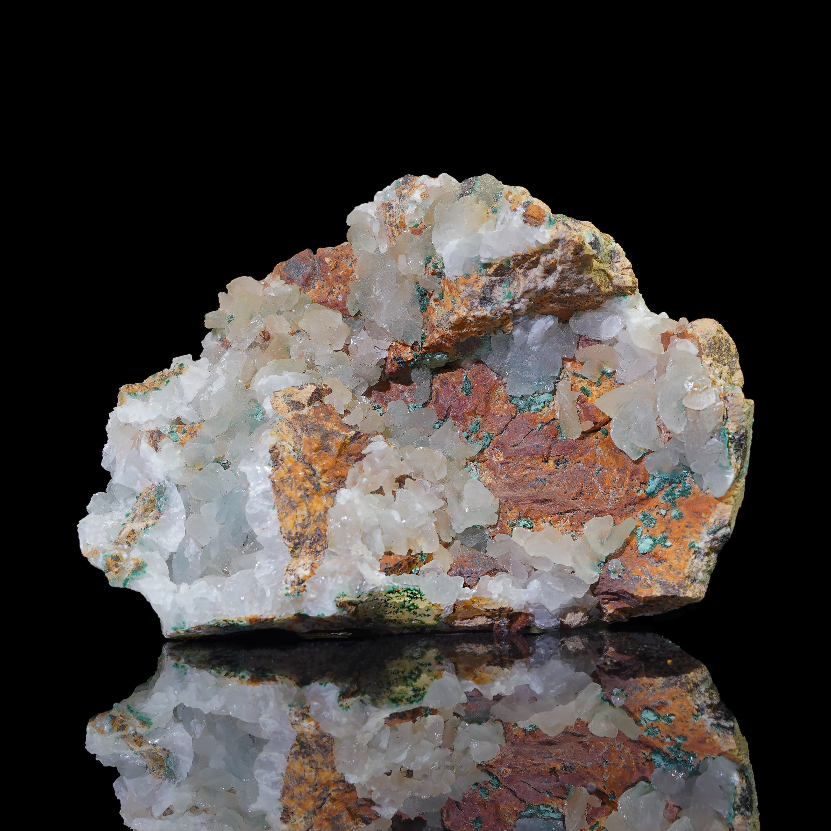 Quartz with Copper Minerals (106.3*78.9*40.3mm)