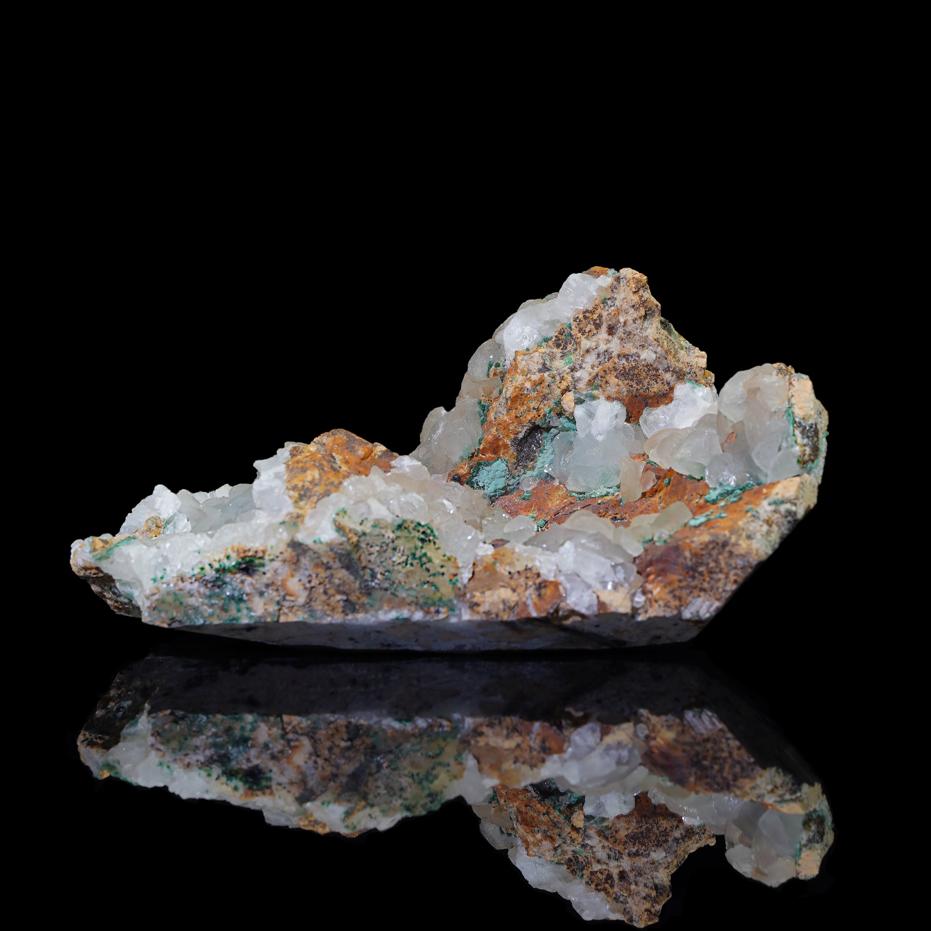 Quartz with Copper Minerals (106.3*78.9*40.3mm)