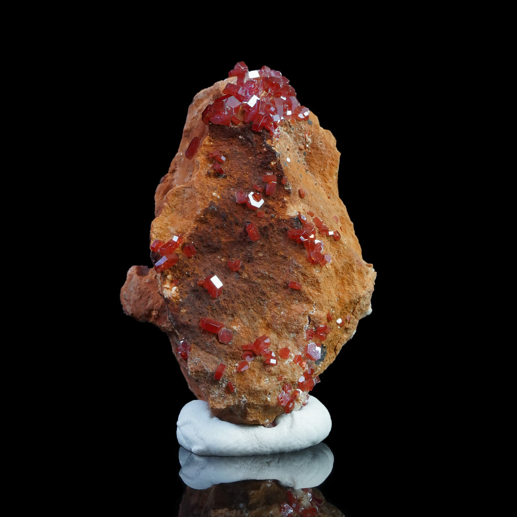 Vanadinite on Limonite (38.5*27.8*18.7mm)
