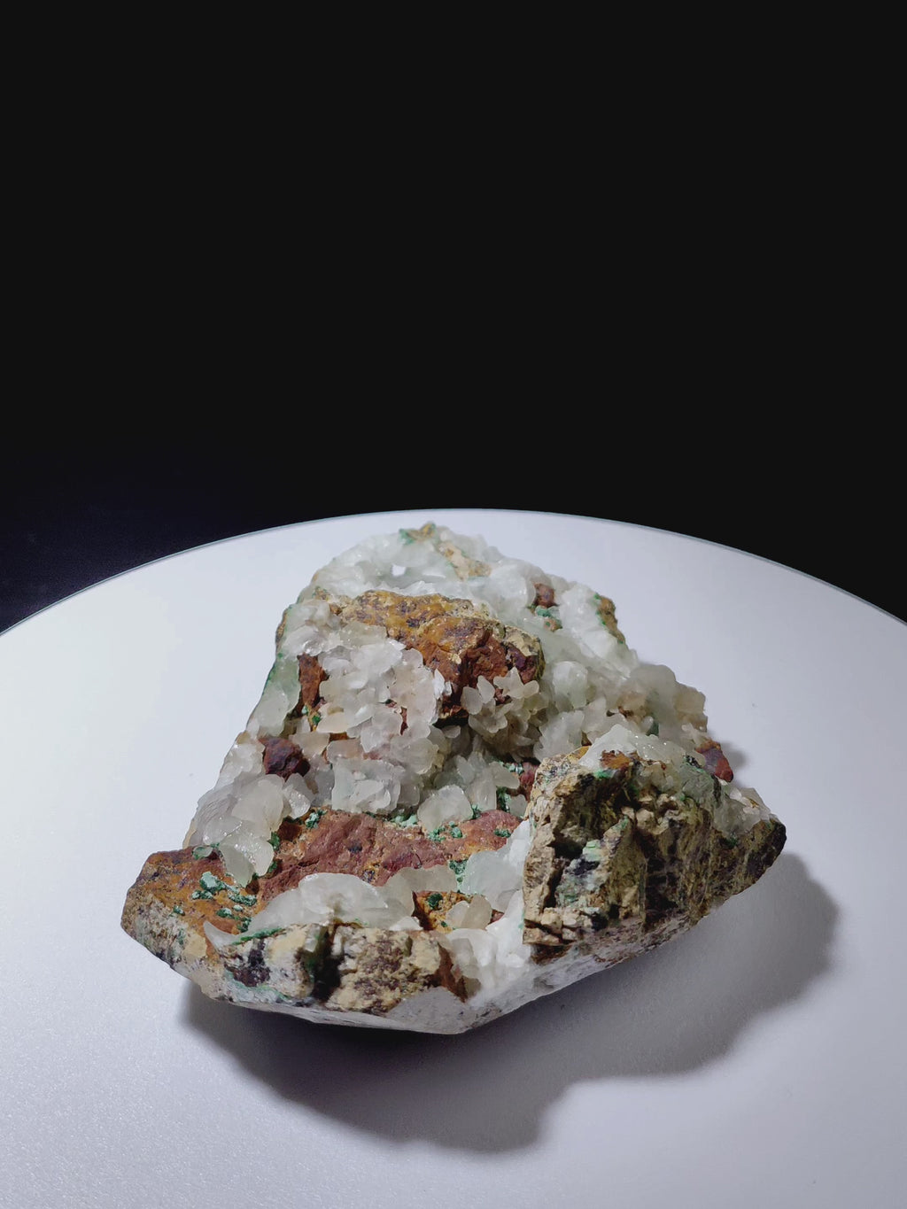 Quartz with Copper Minerals (106.3*78.9*40.3mm)